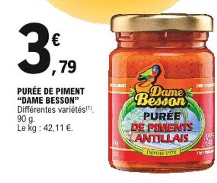 Purée De Piment "dame Besson"