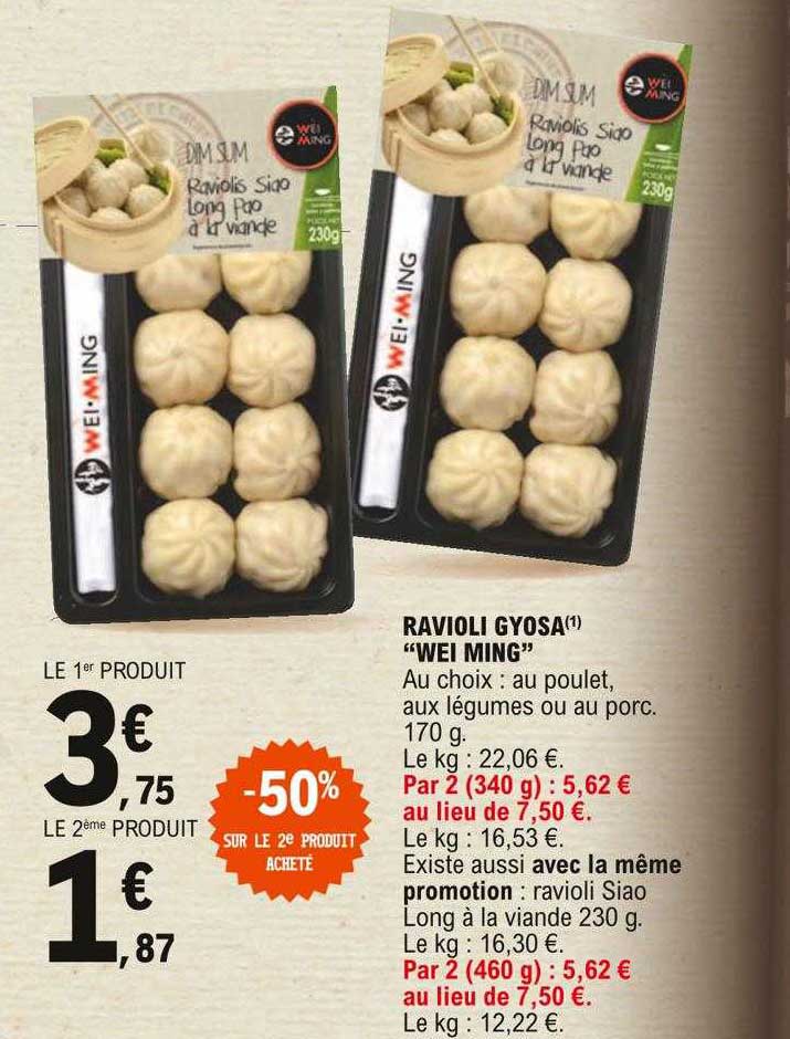 ravioli gyosa "wei ming"