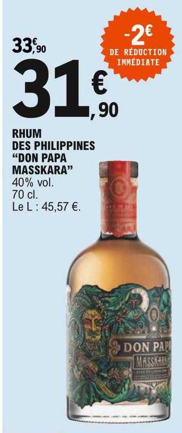 rhum des philippines "don papa masskara"