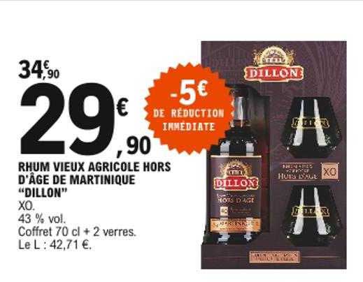 rhum vieux agricole hors d'âge de martinique "dillon"