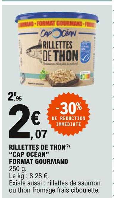 rillettes de thon "cap océan" format gourmand