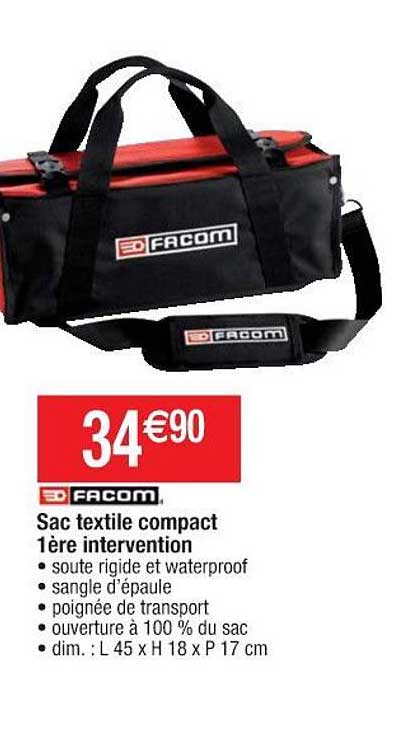 sac textile compact 1ère intervention facom