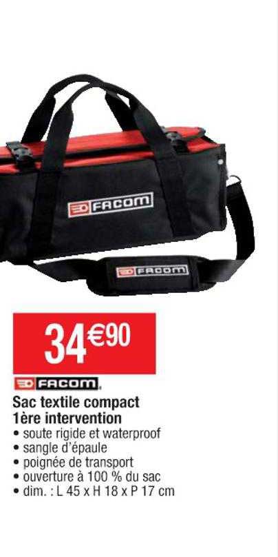 sac textile compact 1ère intervention facom