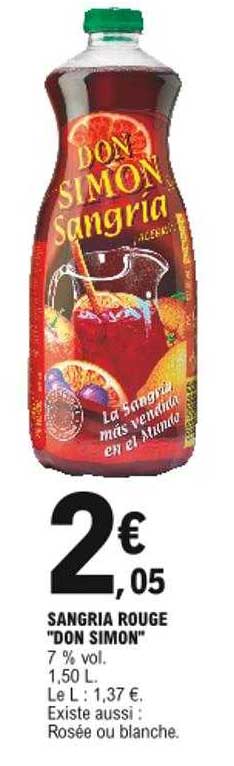 sangria rouge "don simon"