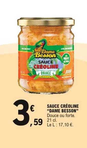 sauce créoline "dame besson"