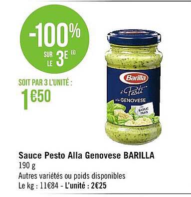 sauce pesto alla genovese barilla