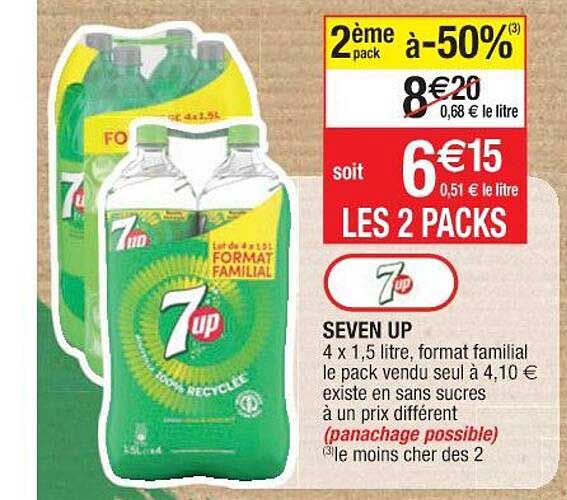 seven up 2ème pack à -50%