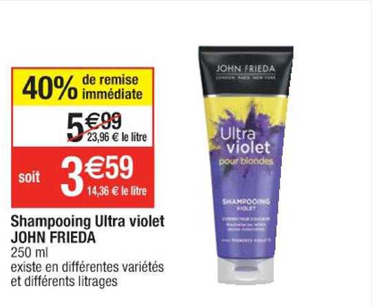 Shampooing Ultra Violet John Frieda