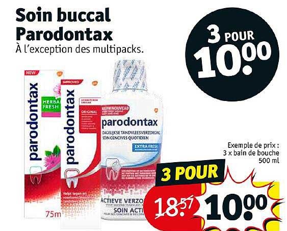 soin buccal parodontax