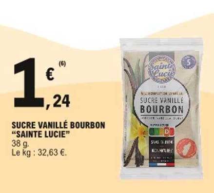 sucre vanillé bourbon "sainte lucie"