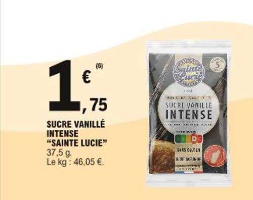 sucre vanillé intense "sainte lucie"