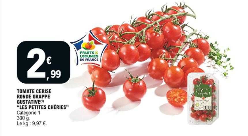 tomate cerise ronde grappe gustative "les petites chéries"