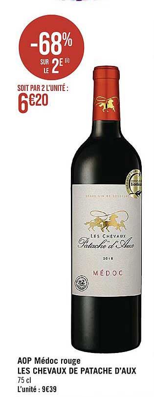 aop médoc rouge les chevaux de patache d'aux