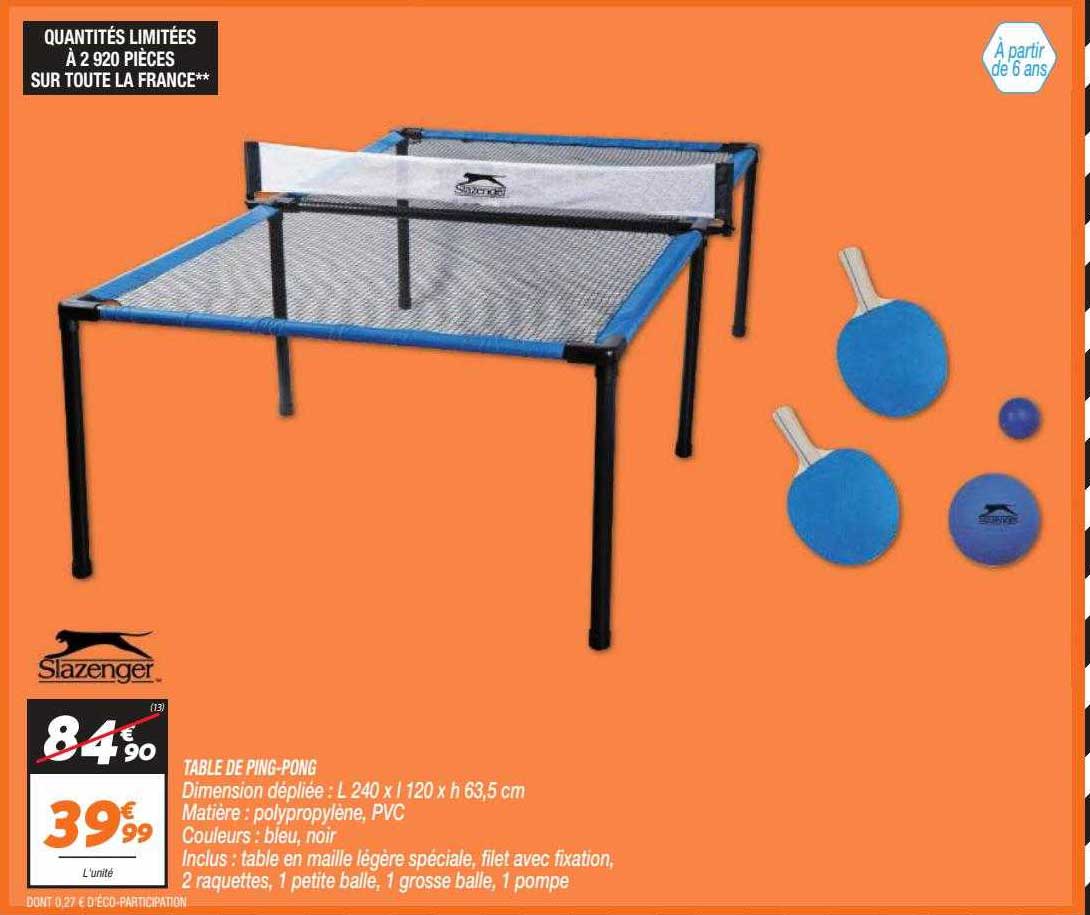 table de ping-pong