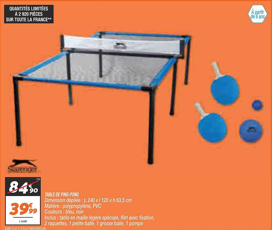 table de ping-pong