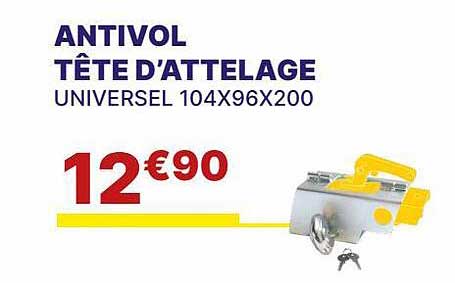 antivol tête d'attelage