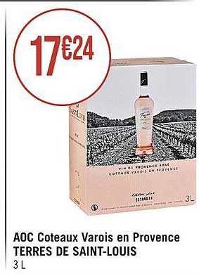 aoc côteaux varois en provence terres de saint-louis