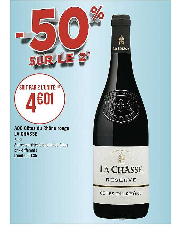 aoc côtes du rhône rouge la châsse