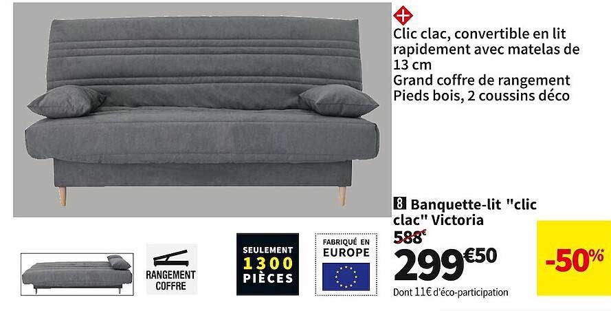 Banquette-lit "clic Clac" Victoria