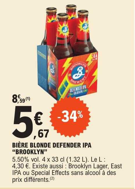 bière blonde defender ipa "brooklyn"