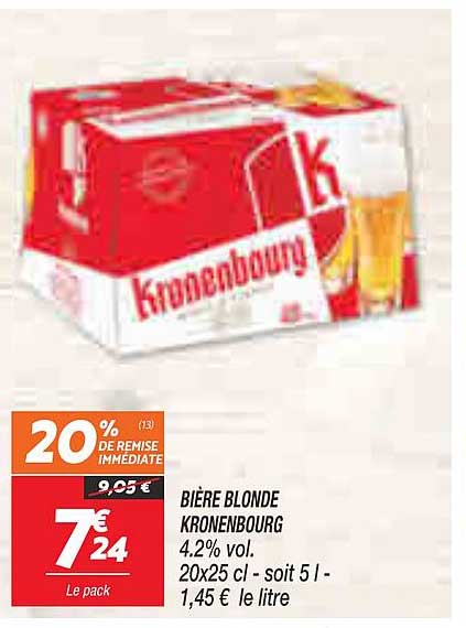Bière Blonde Kronenbourg