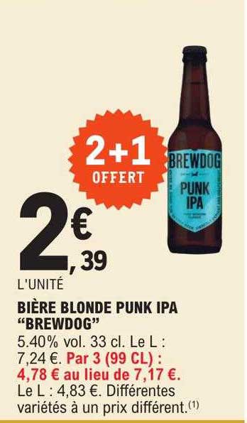 bière blonde punk ipa "brewdog"