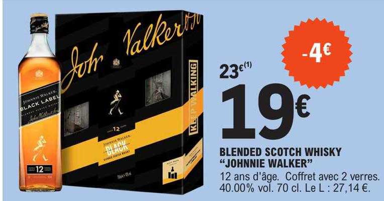 blended scotch whisky "johnnie walker"