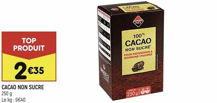 cacao non sucré