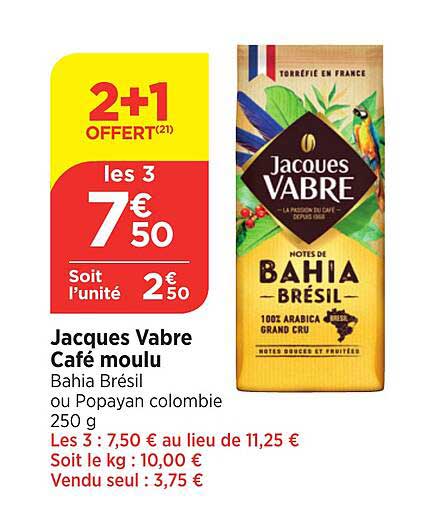 café moulu jacques vabre
