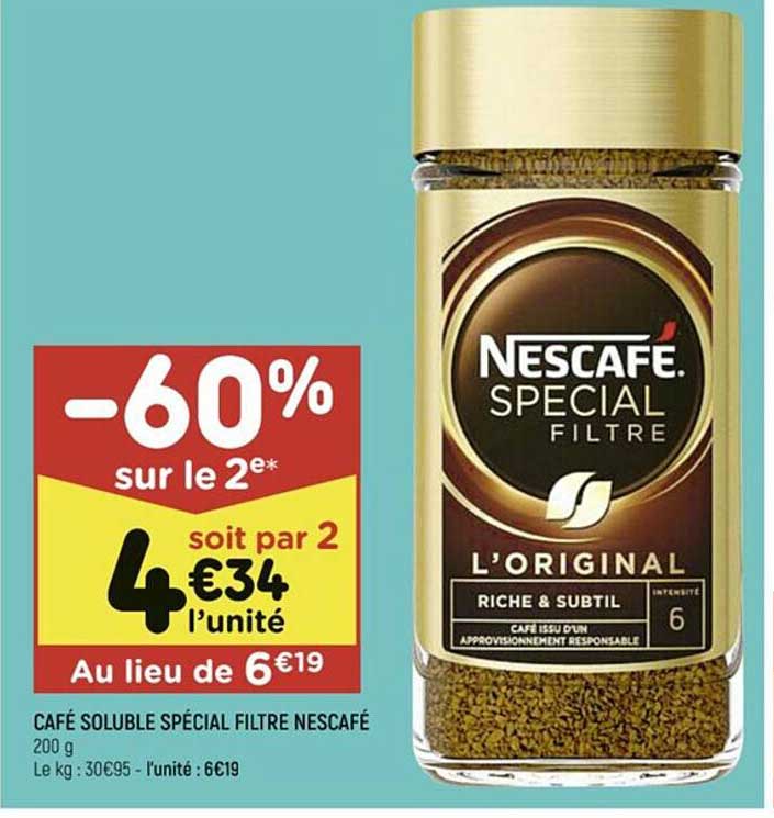 Café Soluble Spécial Filtre Nescafé