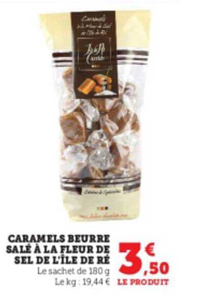 caramels beurre salé à la fleur de sel de l'île de ré