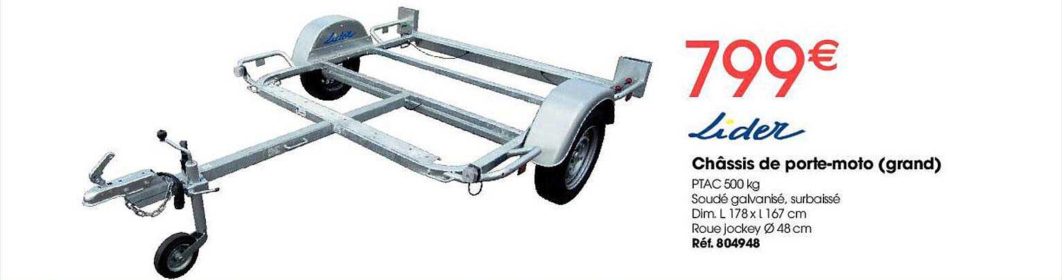 châssis de porte-moto (grand) lider