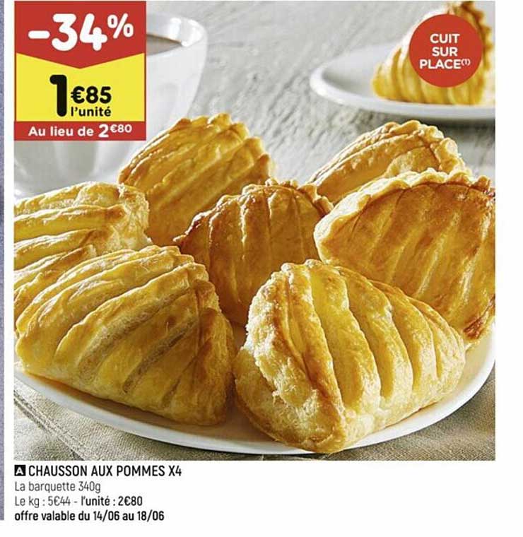 Chausson Aux Pommes X4