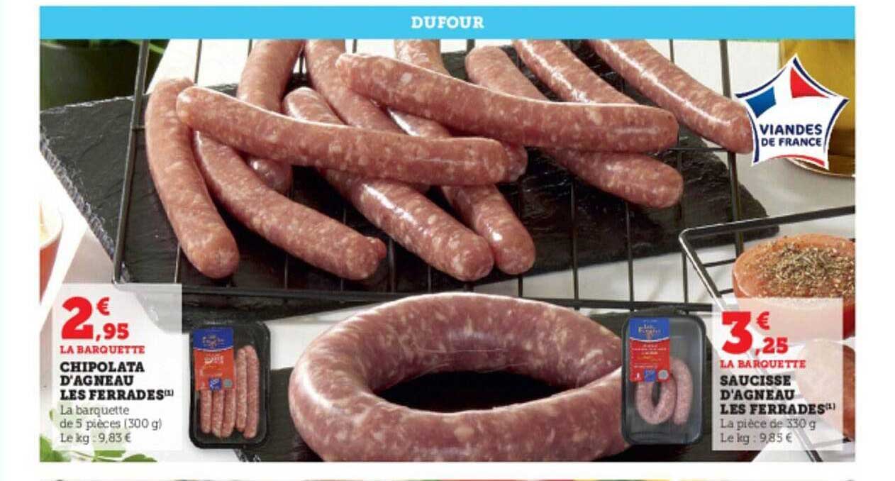 chipolata d'agneau les ferrades, saucisse d'agneau les ferrades