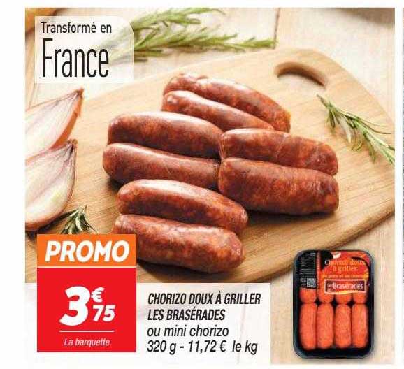 Chorizo Doux à Griller Les Brasérades