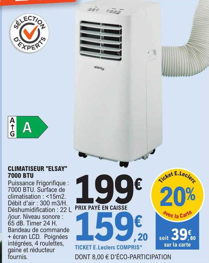 Climatiseur "elsay" 7000 Btu