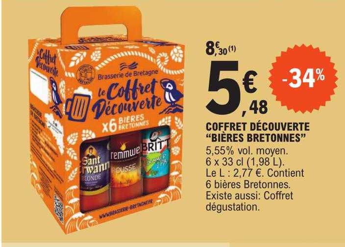 Coffret Découverte "bières Bretonnes"