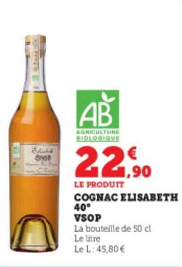 Cognac Elisabeth 40° Vsop