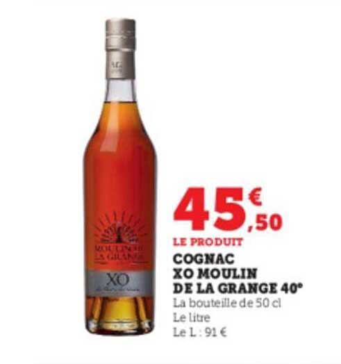 cognac xo moulin de la grange 40°