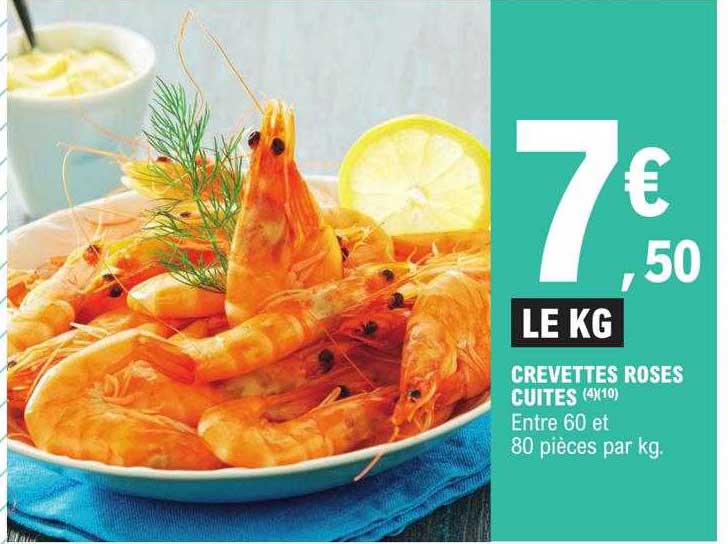 Crevettes Roses Cuites