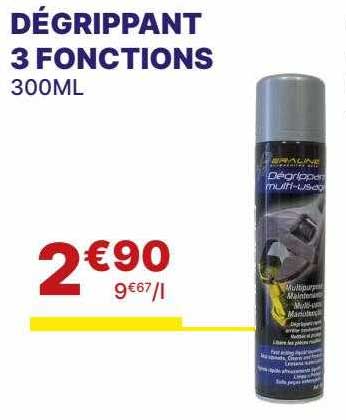 dégrippant 3 fonctions