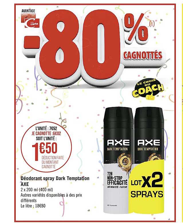 déodorant spray dark temptation axe
