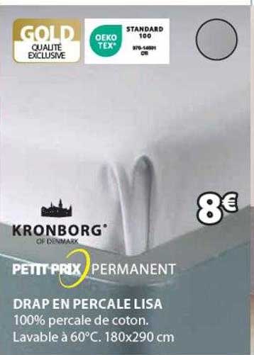 drap en percale lisa