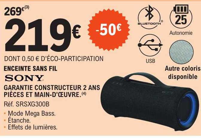 Enceinte Sans Fil Sony