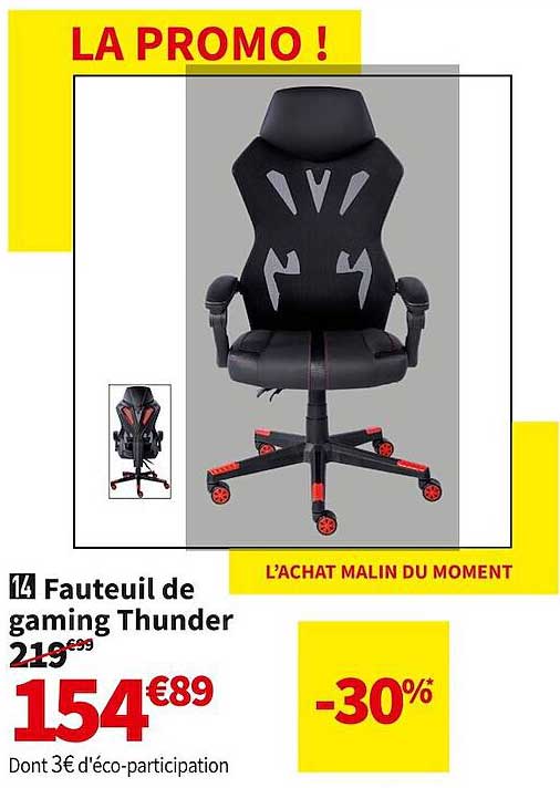 fauteuil de gaming thunder