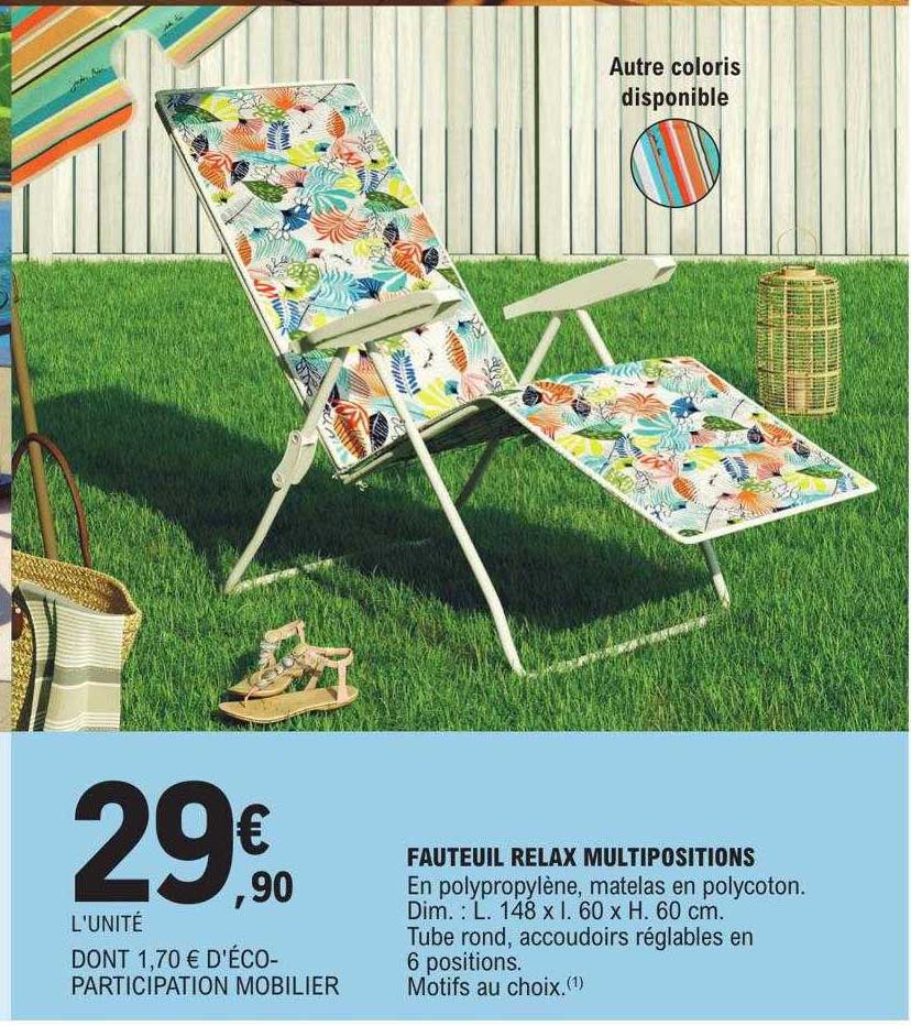 fauteuil relax multipositions