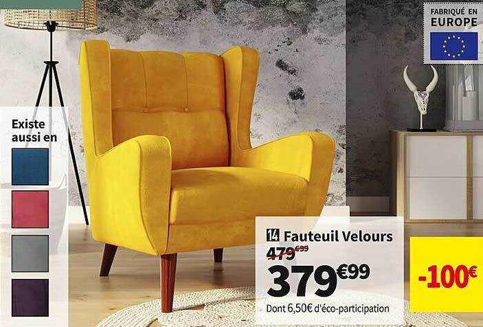 Fauteuil Velours