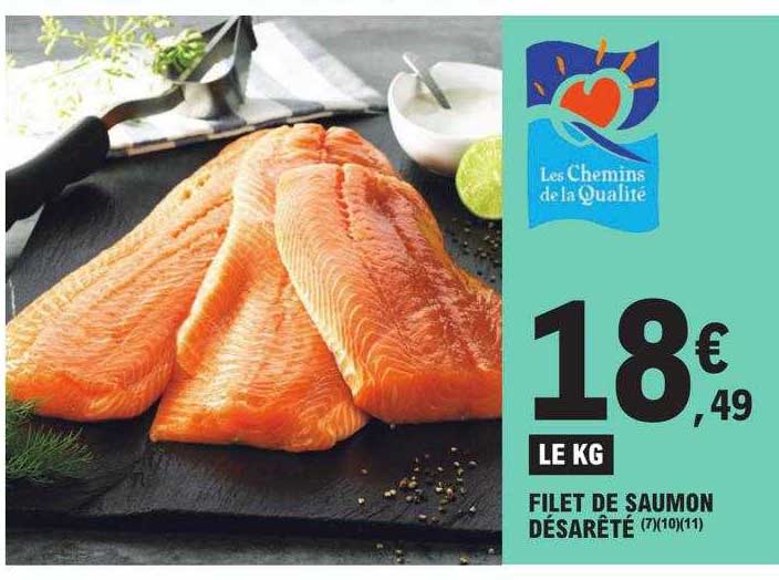 filet de saumon désarêté