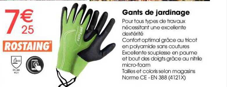 gants de jardinage rostaing
