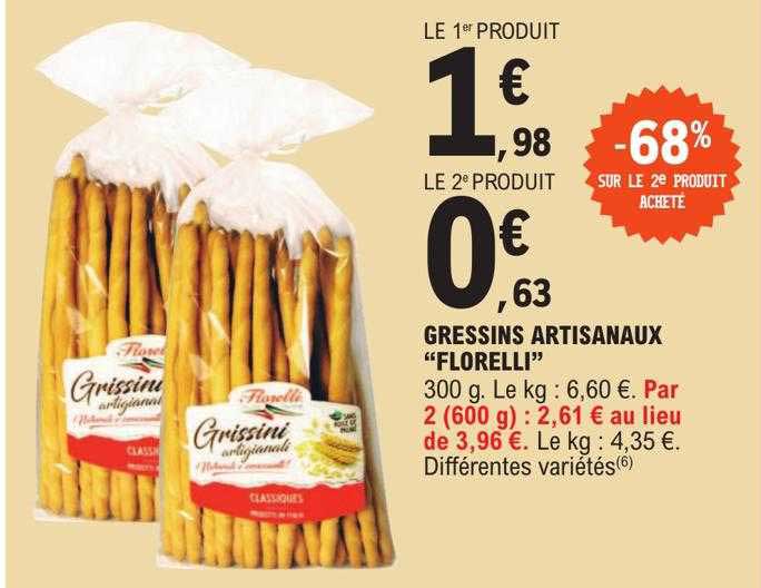 gressins artisanaux "florelli"